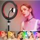 Кільцева LED лампа 4 в 1 RGB 26 см 25 W з пультом, з тримачем для телефону селфі кільце для блогера зі Штативом 210 см - зображення 4