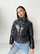Жіноча демісезонна куртка дута коротка К&ML 0015 M - L (46 - 48) Чорний ( 0015 - 04) - зображення 1