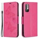 Чехол UniCase Butterfly Pattern для Xiaomi Redmi Note 10 5G / Poco M3 Pro - Rose - изображение 2