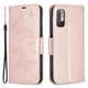 Чехол-книжка с рисунком UniCase Butterfly Pattern для Xiaomi Redmi Note 10 5G / Poco M3 Pro - Rose Gold - изображение 2