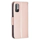 Чехол-книжка с рисунком UniCase Butterfly Pattern для Xiaomi Redmi Note 10 5G / Poco M3 Pro - Rose Gold - изображение 4