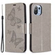 Чехол UniCase Butterfly Pattern для Xiaomi Mi 11 Lite / 11 Lite NE - Grey - изображение 2
