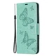 Чехол-книжка с рисунком UniCase Butterfly Pattern для Xiaomi Redmi Note 10 5G / Poco M3 Pro - Green - изображение 3