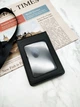 Вертикальный бейдж на ленте Button Black, бейджик с отделениями для пропуска, визиток и карточек, офисный бейдж на шнурке, Chansin (31261540) - изображение 3