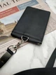 Вертикальный бейдж на ленте Button Black, бейджик с отделениями для пропуска, визиток и карточек, офисный бейдж на шнурке, Chansin (31261540) - изображение 4
