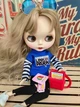Кукольный рюкзак с принадлежностями для Blythe, Barbie, школьный рюкзак для Блайз, Барби(9101) - изображение 4