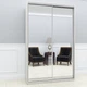 Шафа-купе Viant Ligth Kombo Дзеркало 1500х450x2200 мм Дуб крафт білий - зображення 1