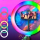 Кольцевая лампа RGB 33 см Ring Light + штатив 210 см Лампа для блогера и визажиста с держателем для телефона и штативом 2,1 метра круглая 33 см - изображение 4