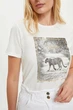 Футболка Defacto Stay wild-be strong 2XL Белая (DeF Woman -3012-5) - изображение 4