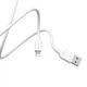 Кабель зарядки BOROFONE BX14 (2.4A) (1M) Лайтнінг для Apple Lightning to USB для iOS пристроїв iPhone 6/7/8/X/Xs/11/12/13/14/15/Pro Max Білий - изображение 3
