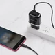 Зарядне мережеве BOROFONE BA36A High speed QC3.0 (1USB 3A 18W) Micro USB Чорний - изображение 2