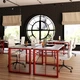 Офисный стол Fenster Прайм Красный ДСП Урбан 76х130x70 - изображение 3
