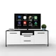 Тумба під телевізор Fenster UNTV 07B 60×155×36,5 Білий/Чорний - зображення 1