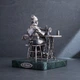 Серебряная фигура ручной работы "Бабушка портниха" сер00101 Онікс - изображение 2
