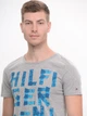 Футболка хлопковая длинная мужская Tommy Hilfiger 9175.2 M Серая - изображение 4