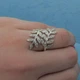 Серебряное кольцо "Веточка" с фианитами 17.5 - изображение 2