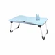 Складной столик для ноутбука и еды Lesko DNZ-23 Blue 60*48*28 см - изображение 1