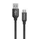 Дата кабель USB 2.0 AM to Micro 5P 2.0m black ColorWay (CW-CBUM009-BK) - изображение 1