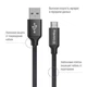 Дата кабель USB 2.0 AM to Micro 5P 2.0m black ColorWay (CW-CBUM009-BK) - изображение 2