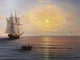 Картина маслом 50х80см Вітрильник в морі на полотні з кораблем, ручна робота художника Alleya-kartin - зображення 2