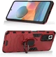 Комбинированный противоударный чехол с кольцом Armor для Xiaomi Redmi Note 10 Pro Red - зображення 2