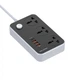 Фільтр живлення ColorWay CW-CHU34PDB 3 розетки, 4 USB (Type-C PD20W + 3USB QC3.0), 2 м, чорний - зображення 8