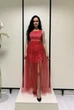 Вечернее женское платье Rica Mare с юбкой M красное - изображение 1