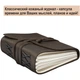 Шкіряний Блокнот записна книга B6 Comfy Strap ручної роботи зі шкіри Crazy Horse Темно-коричневий - зображення 7