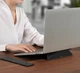 Ультратонка складана підставка для ноутбука Baseus Sharklet Laptop Stand, магнітна, 11"-17", чорна - зображення 5