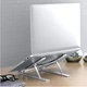 Подставка складная металлическая для ноутбуков и планшетов STR Aluminum Laptop Stand X7, до 15.6 дюймов, серебристая - изображение 5