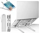 Подставка складная металлическая для ноутбуков и планшетов STR Aluminum Laptop Stand X7, до 15.6 дюймов, серебристая - изображение 7