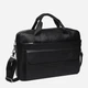 Сумка-портфель мужская кожаная Laras K101688 Black (ROZ6300004280) - изображение 1