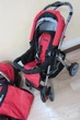 Універсальна коляска 2 в 1 NeoBaby NB702 Червоно-чорна - зображення 6