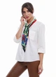 Краватка Твилли авторський MyScarf one size чорно-зелений з принтом - зображення 2