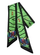 Краватка Твилли авторський MyScarf one size чорно-зелений з принтом - зображення 3