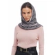 Шарф женский "Эдинбург" большой MyScarf теплый one size серый костюмная клетка на пуговице - изображение 2