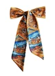 Краватка Твилли авторський MyScarf one size золотий з принтом Флоренція - зображення 4