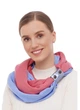Шарф-снуд жіночий Мілан MyScarf зимовий one size рожевий з блакитним - зображення 1