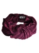 Тюрбан MyScarf теплый one size цвет баклажана бархатный с узлом - изображение 3