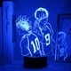 Настільний світильник-нічник Волейбол Хіната та Кагеяма - Haikyuu!! 16 кольорів 3D USB (13138) - зображення 2