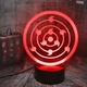 Настільний світильник-нічник Шаринган Цукуемі Наруто - Naruto 16 кольорів 3D USB (13137) - зображення 1