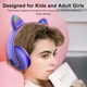 Бездротові навушники Epik KD-58 Bluetooth 5.0/AUX/MicroSD зі котячими вушками, що світяться, для дітей Blue - зображення 2