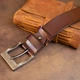 Ремень Мужской С Классической Пряжкой Vintage Коричневый Ремень (142765) - изображение 8