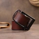 Мужской кожаный ремень Vintage 115х3,5 см 000158508 - изображение 5