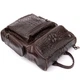 Рюкзак под рептилию кожаный Vintage 30х37,5х9 см 000158554 - изображение 4