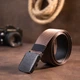 Мужской текстильный ремень 115х3,7 см Vintage Коричневый 000161964 - изображение 5