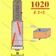 Фреза ГЛОБУС 1020 d8 D16 h50 z2+2 кромочная прямая - изображение 3