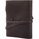 Кожаный Блокнот записная книга B6 с фирменной ручкой Comfy Strap ручной работы из кожи Crazy Horse Темно-коричневый - изображение 4