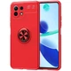 Протиударний чохол Deen ColorRing під магнітний тримач для Xiaomi Mi 11 Lite / Захисний з Кільцем під Автотримач Підставка Матовий Гладкий Термопластичний поліуретан з Силіконом / Червоний / Червоний - зображення 1
