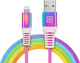 Кабель Real-El MFI USB A - Lightning Rainbow 1 м (EL123500051) - зображення 1